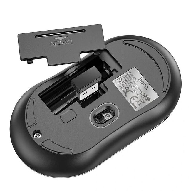 Mouse wireless pentru laptop Hoco GM21, 1600 DPI, alb