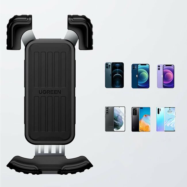 Suport telefon ghidon bicicleta/ moto Ugreen, negru