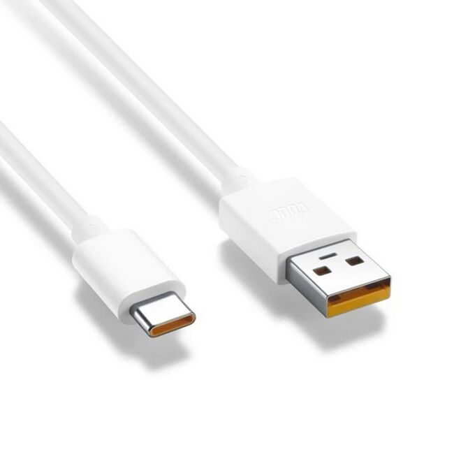 Cablu SuperVOOC USB la Type-C Oppo 65W, 4A, 1m alb