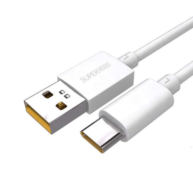 Cablu SuperVOOC USB la Type-C Oppo 65W, 4A, 1m alb