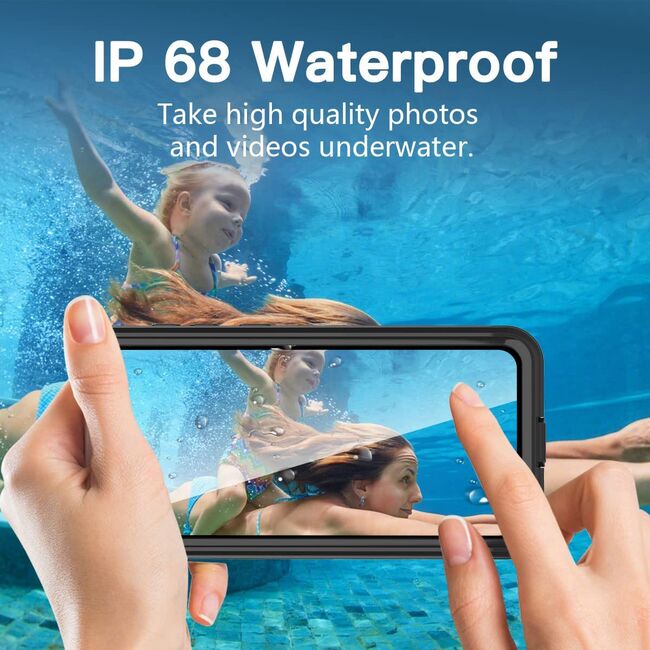 Pachet 360: Husa cu folie integrata Samsung Galaxy A33 ShockProof Dust-Water Proof Full Body, negru