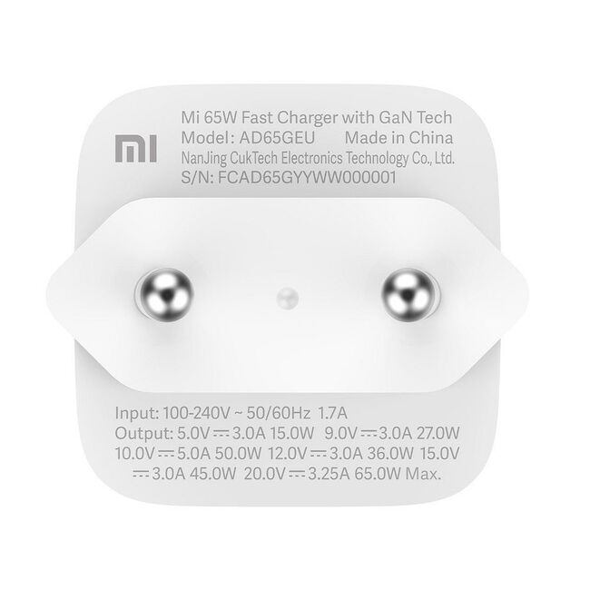 Incarcator 65W GaN USB-C Xiaomi original, blister