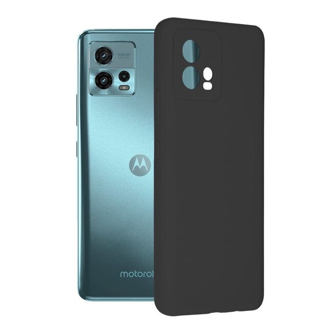 Husa Motorola Moto G72 Soft Edge Silicone, negru