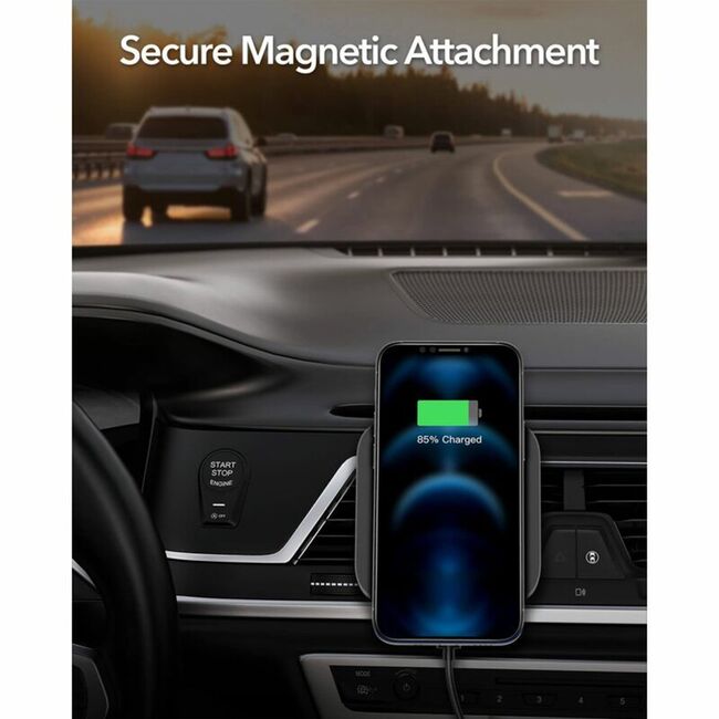 Suport auto cu incarcator wireless Apple MagSafe ESR HaloLock