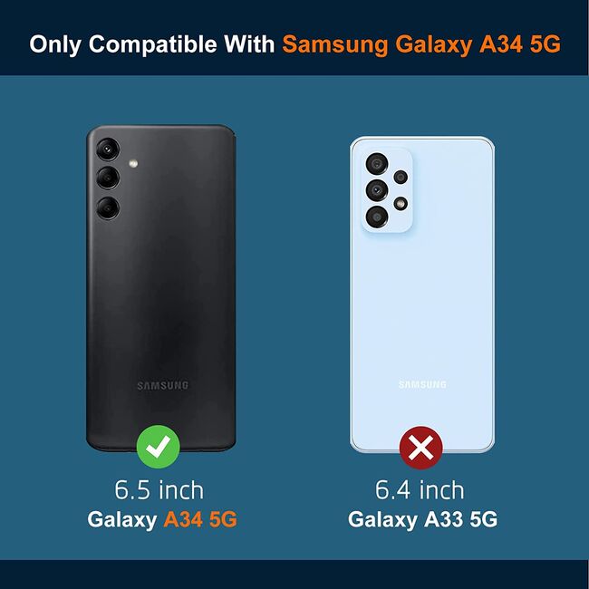 Pachet 360: Folie din sticla + Husa pentru Samsung Galaxy A34 5G Anti-Shock 1.5mm, transparent