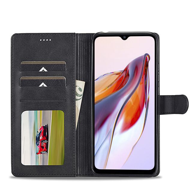 Husa pentru Xiaomi Redmi 12C Wallet tip carte, negru