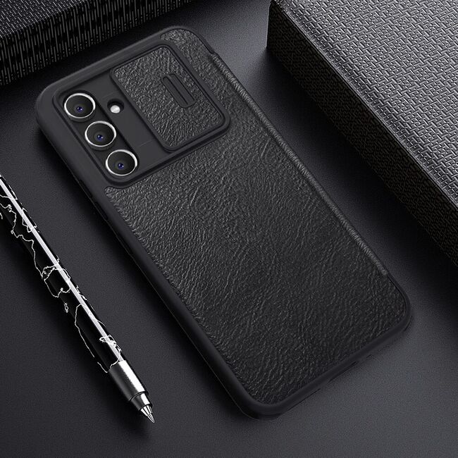 Husa Samsung Galaxy A54 Nillkin QIN Pro Leather, negru