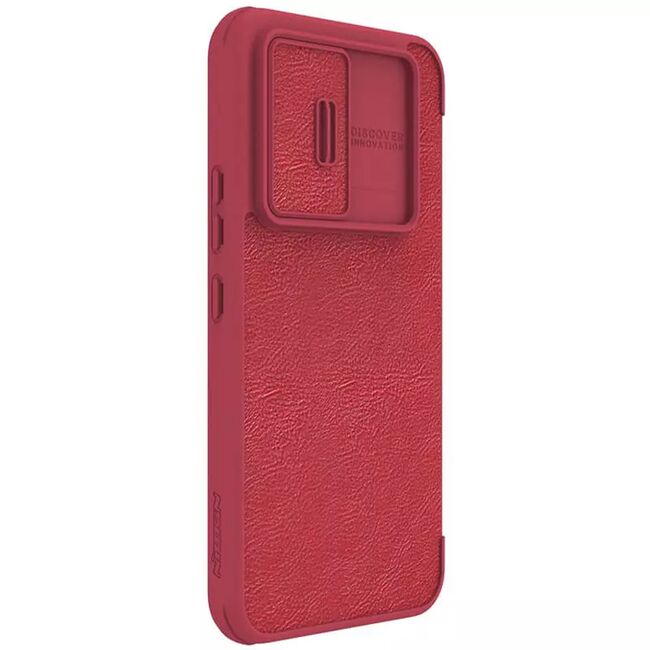 Husa Samsung Galaxy A54 Nillkin QIN Pro Leather, rosu