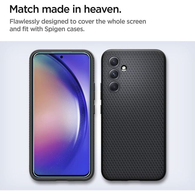 Pachet 2 x Folie sticla pentru Samsung Galaxy A54 Spigen - glass.tr align master (2 pack) - clear