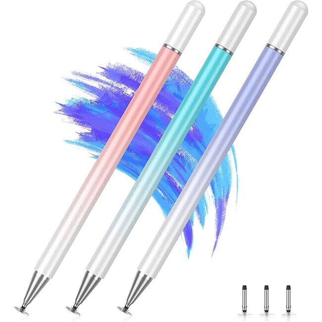 Stylus pen universal, creion touchscreen JC04, roz