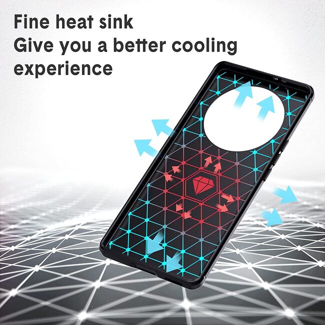 Husa Honor Magic 5 Lite Carbon Silicone, negru