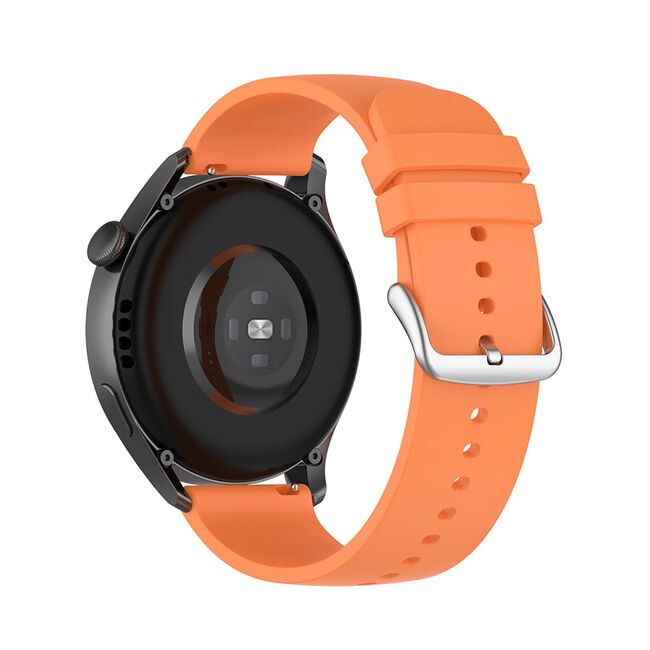 Curea smartwatch samsung galaxy watch 4, galaxy watch active 1 / 2 (40 mm / 44 mm), huawei watch gt / gt 2 / gt 3 (42 mm), techsuit w001 - portocaliu