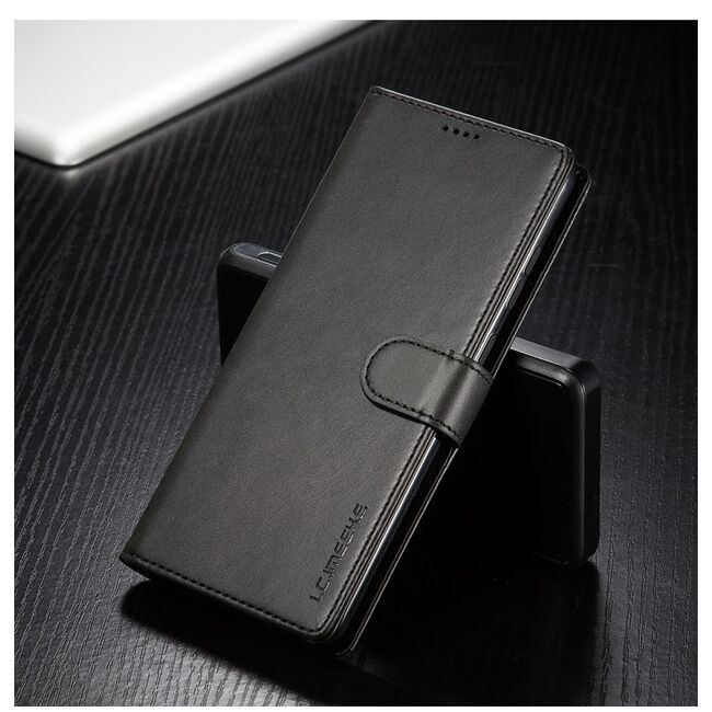 Pachet 360: Folie din sticla + Husa pentru Samsung Galaxy A34 5G Wallet tip carte, negru