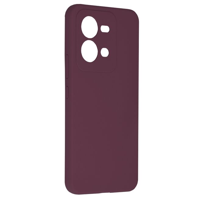Husa Vivo X80 Lite - soft edge silicone - plum violet