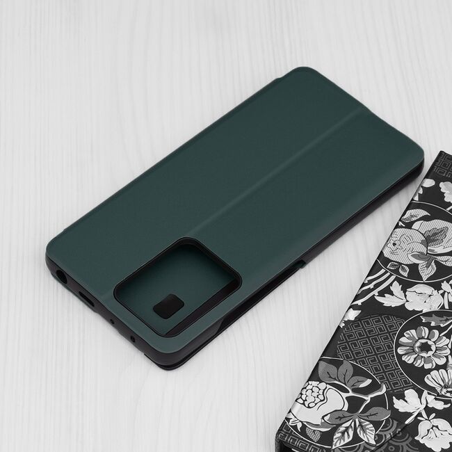 Husa Xiaomi Redmi Note 12 Pro Eco Leather View flip tip carte, verde