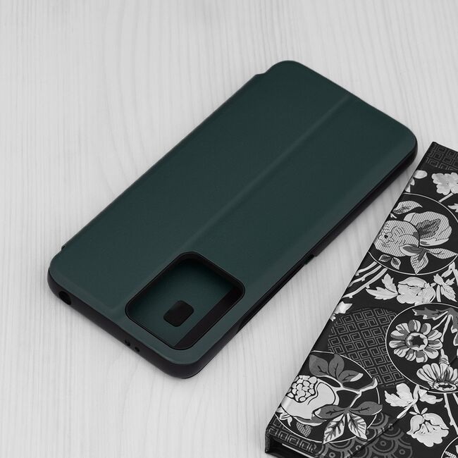 Husa Xiaomi Redmi Note 12 5G Eco Leather View flip tip carte, verde