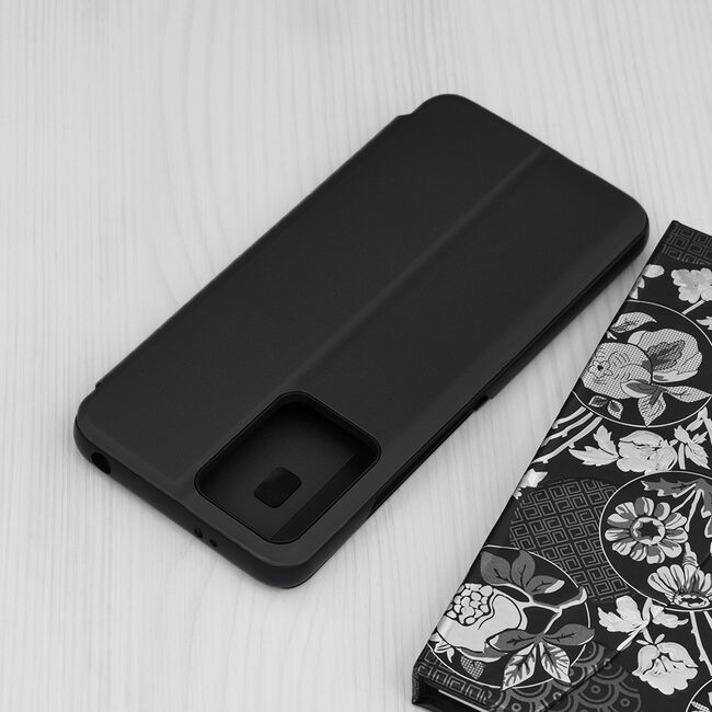 Husa Xiaomi Redmi Note 12 5G Eco Leather View flip tip carte, negru