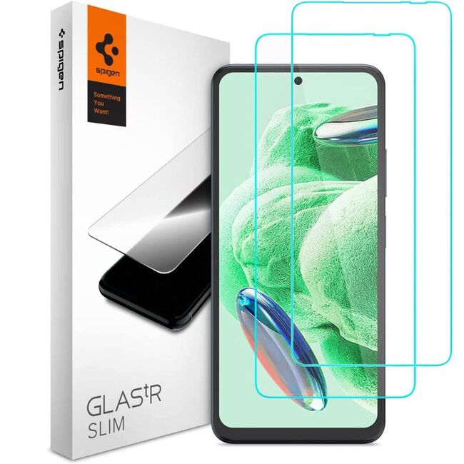 Folie Xiaomi Redmi Note 12 5G Spigen Glas.tR Slim, transparenta