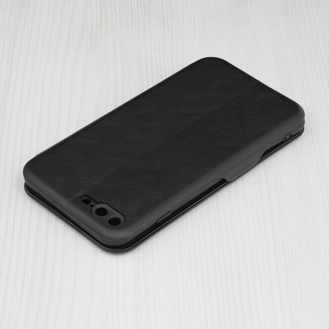 Husa 360° iPhone 6 Plus / 7 Plus / 8 Plus tip carte Safe Wallet Plus, negru