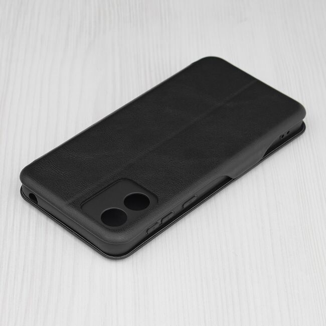 Husa Motorola Moto E13 tip carte - safe wallet plus magnetic, negru