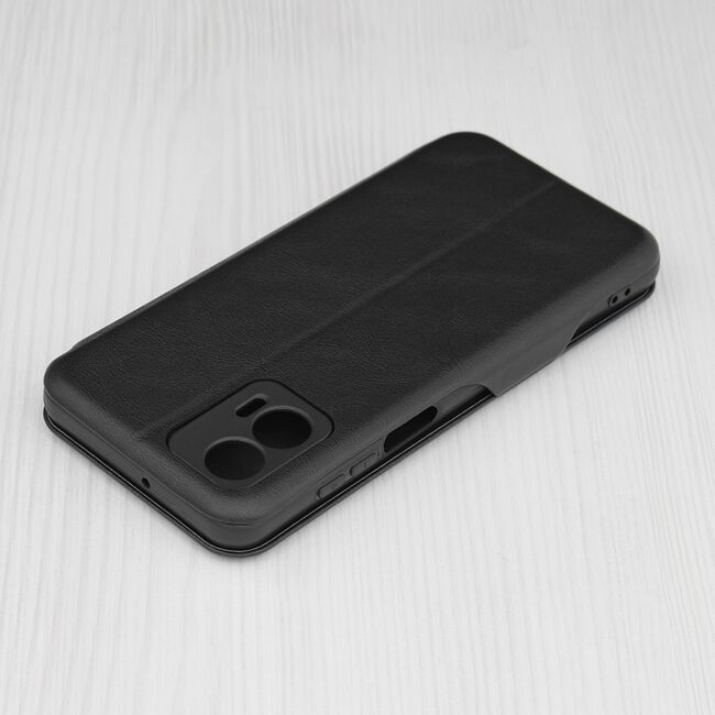Husa Motorola Moto G73 tip carte - safe wallet plus magnetic, negru