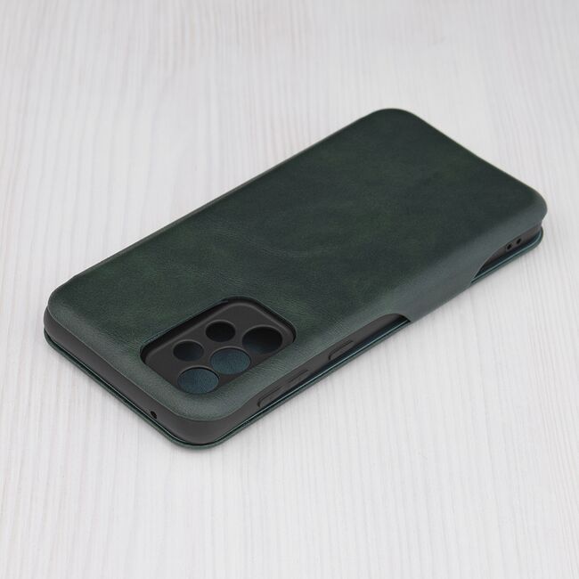 Husa Samsung Galaxy A33 tip carte - safe wallet plus magnetic - green