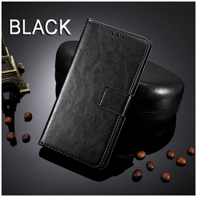 Husa pentru Honor X7a Wallet tip carte, negru
