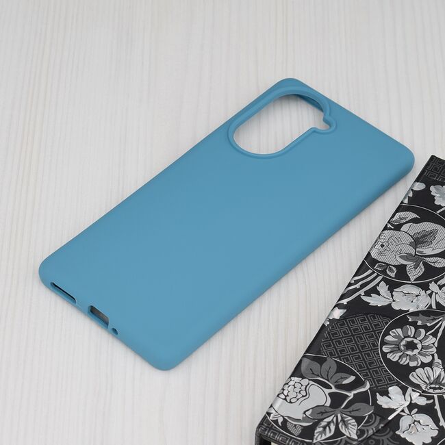 Husa huawei nova 10 din silicon moale, techsuit soft edge - denim blue