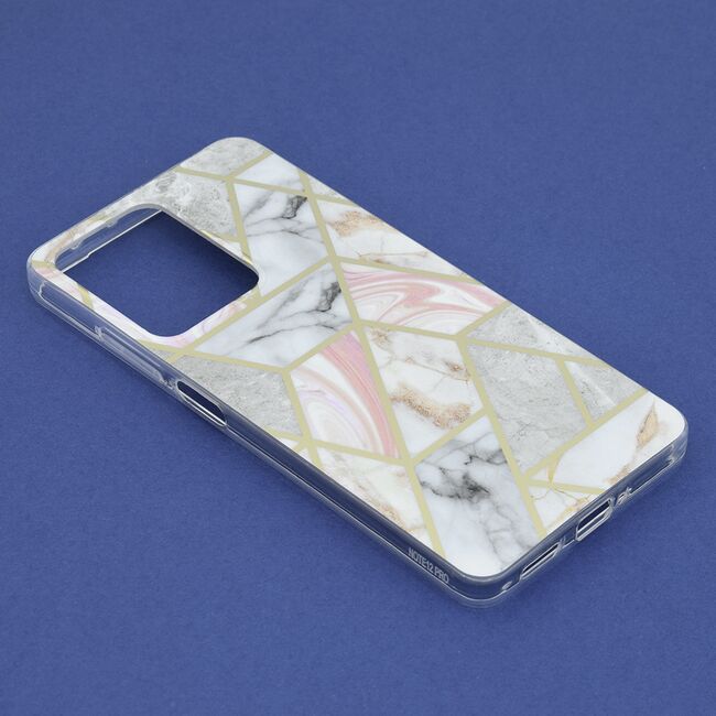 Husa Xiaomi Redmi Note 12 Pro / Poco X5 Pro - marble series - pink hex