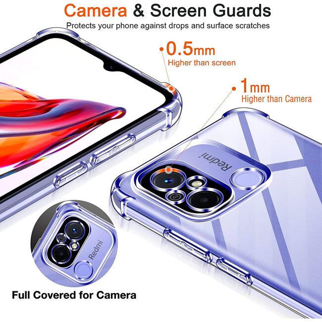 Husa pentru Xiaomi Redmi 12C Anti-Shock 1.5mm, transparent