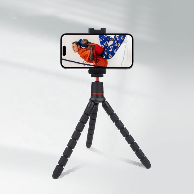 Suport camera foto / action camera / GoPro - Octopus Tripod portabil si flexibil - negru