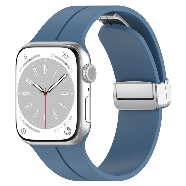 Curea Apple Watch 1/2/3/4/5/6/7/8/9/SE/SE 2/Ultra/Ultra 2 (42/44/45/49mm) Techsuit, W011, blue