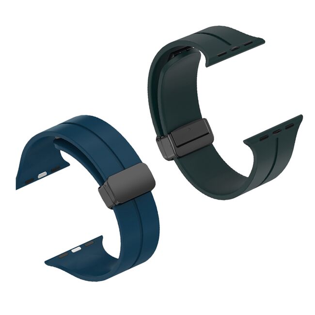 Curea Apple Watch 1/2/3/4/5/6/7/8/9/SE/SE 2/Ultra/Ultra 2 (42/44/45/49mm) Techsuit, W011, blue