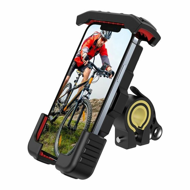 Suport de telefon pentru bicicleta, Joyroom, JR-ZS264, Montare pe ghidon, Negru, Rotire 360 grade, Compatibil pana la 6,8" - negru