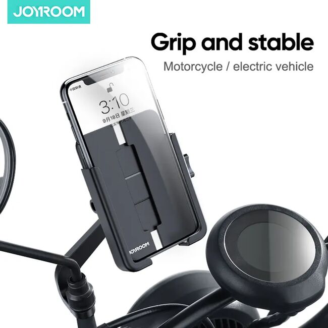 Suport bicicleta / motocicleta pentru telefon JoyRoom (JR-ZS253) 360° Rotation, dimensiuni intre 4.7 - 7" - negru