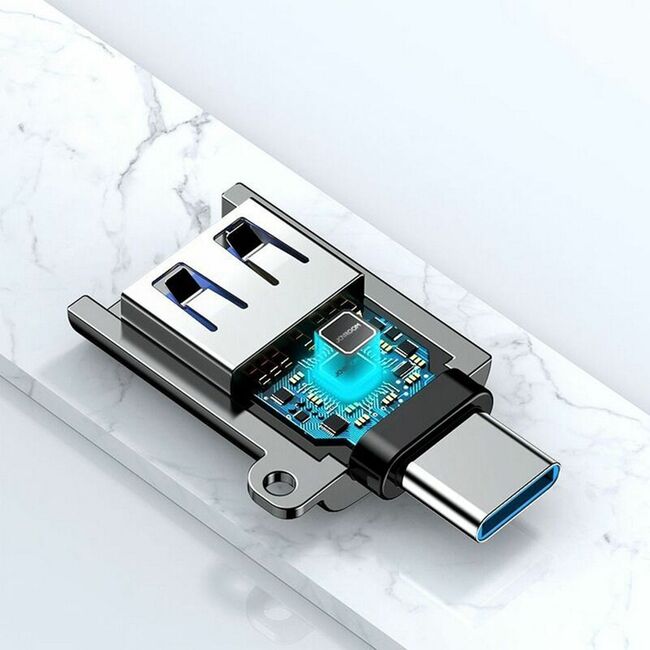 JoyRoom OTG Adapter (S-H151) - USB 3.2 la Type-C - negru