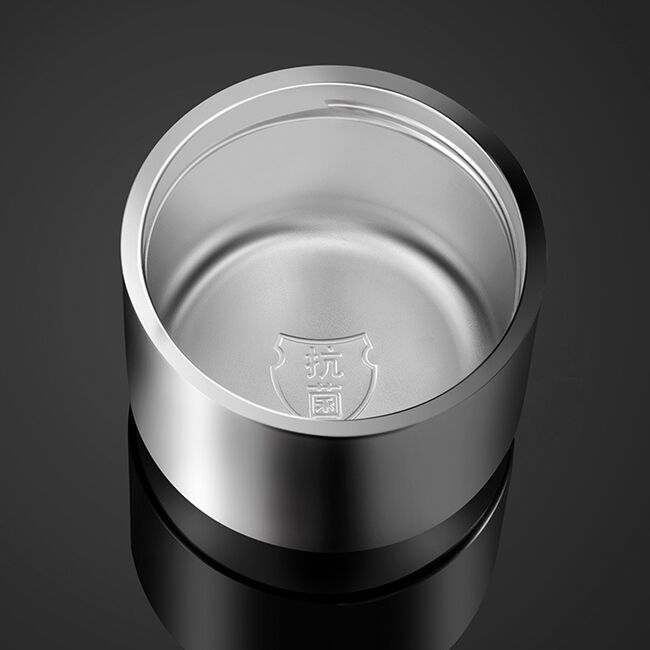 Termos cu infuzor pentru ceai, ceasca si display digital pentru temperatura, 600ml - silver