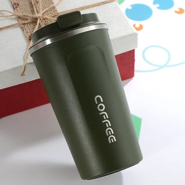 Cana Termos (THM2) - cu capac, Stainless Steel, 380ml - military green