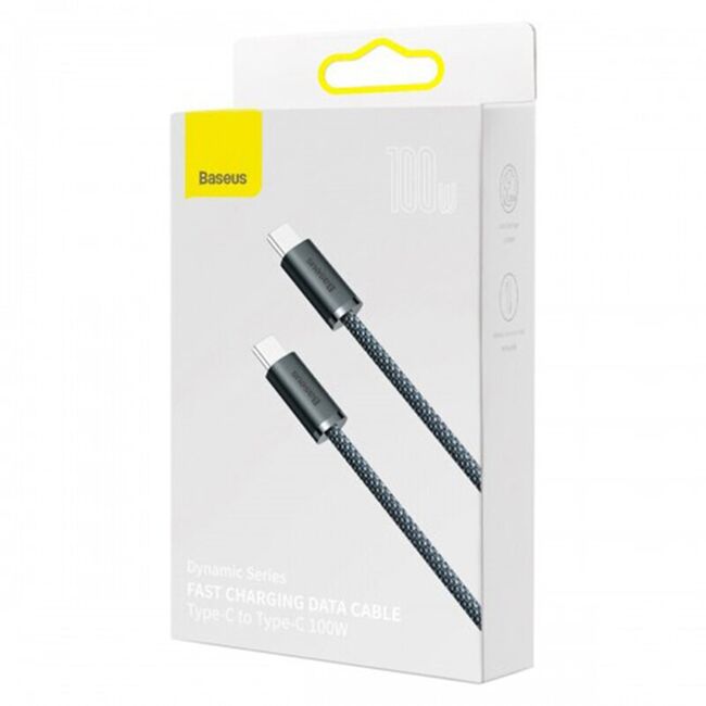 Cablu de date si incarcare de la USB tip C la USB Tip C Fast Charging 100W Baseus, 2m, CALD000316