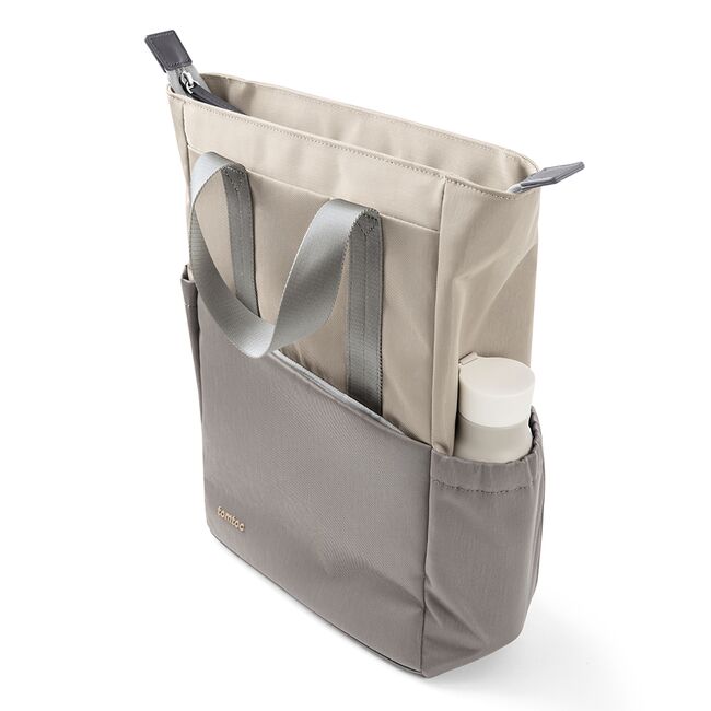 Rucsac laptop dama 14″ impermeabil Tomtoc 12l, gri, T63M1D1