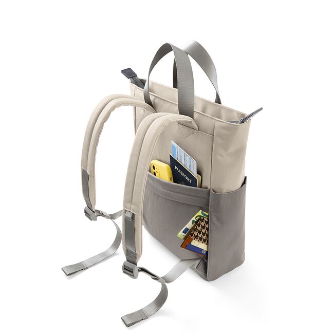 Rucsac laptop dama 14″ impermeabil Tomtoc 12l, gri, T63M1D1