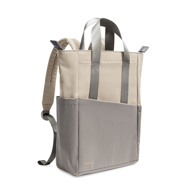 Rucsac laptop dama 14″ impermeabil Tomtoc 12l, gri, T63M1D1