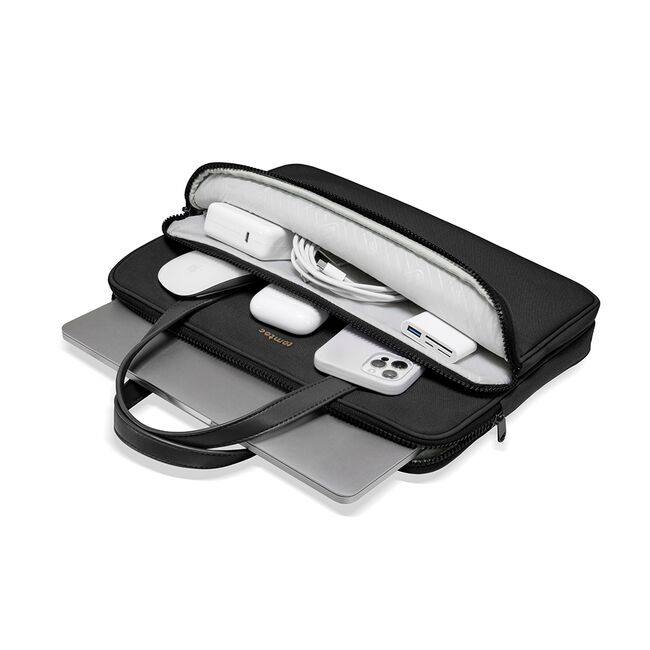Servieta laptop 16 inch, 4 compartimente Tomtoc, negru, A11F2D1