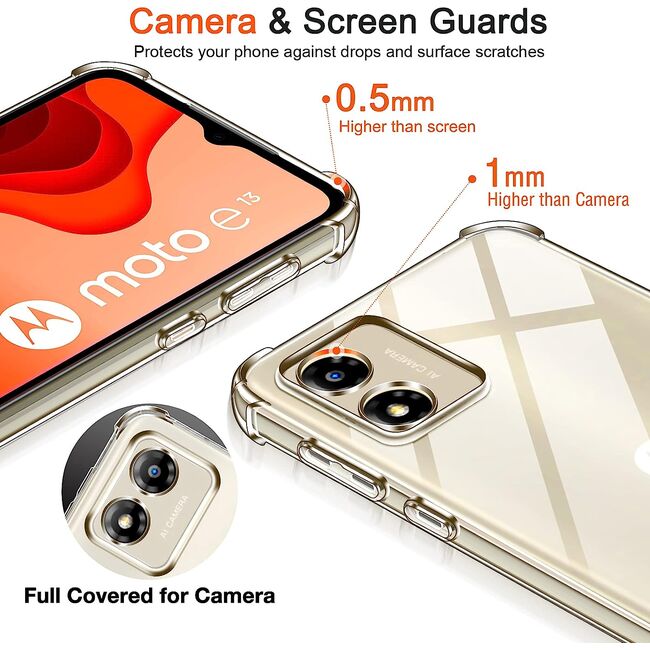 Husa pentru Motorola Moto E13 Anti-Shock 1.5mm, transparent