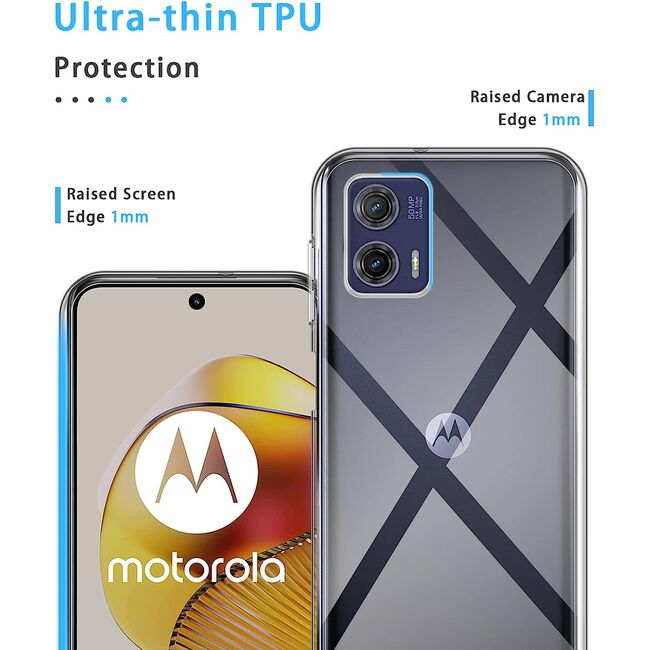 Husa pentru Motorola Moto G73 Slim Anti-Shock 1.5mm, Transparent