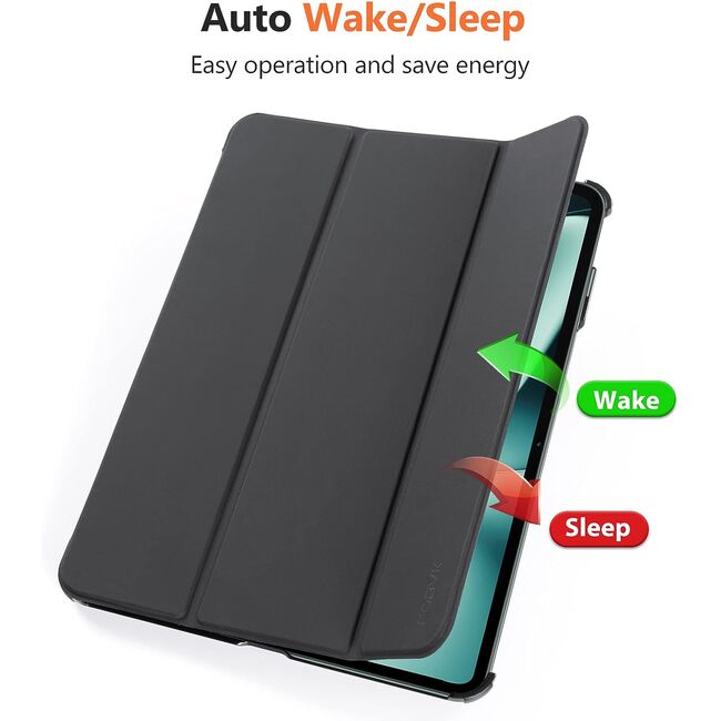 Husa OnePlus Pad 11.6 inch, ProCase functie sleep/wake-up, UltraSlim de tip stand, negru