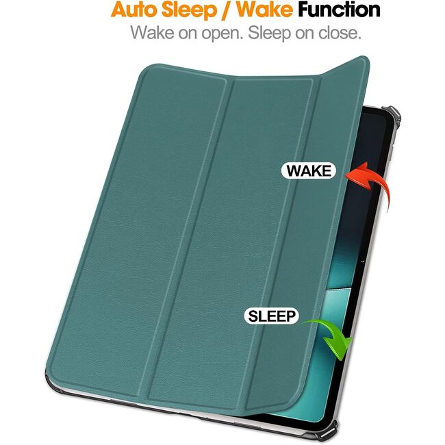 Husa OnePlus Pad 11.6 inch, ProCase functie sleep/wake-up, UltraSlim de tip stand, verde