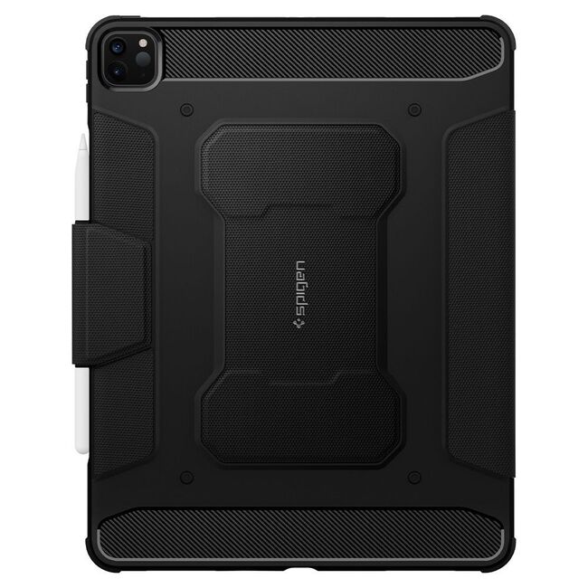 Husa Apple iPad Pro 11 (2020 / 2021 / 2022) Spigen Rugged Armor Pro, negru