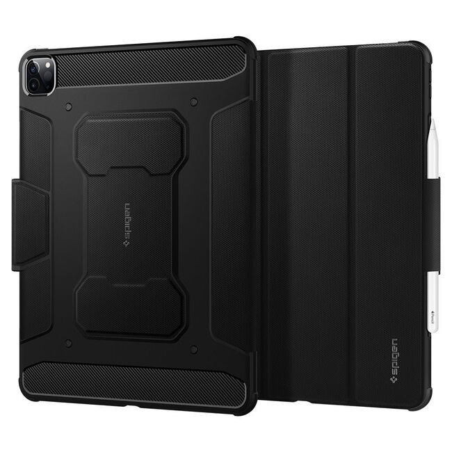 Husa Apple iPad Pro 11 (2020 / 2021 / 2022) Spigen Rugged Armor Pro, negru