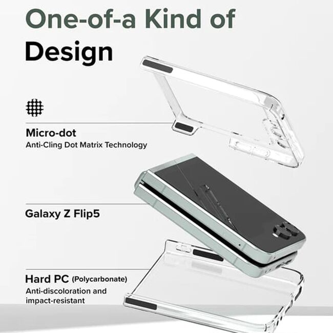 Husa pentru Samsung Galaxy Z Flip 5 Ringke - slim, clear